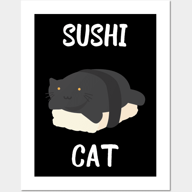 Sushi Cat Wall Art by Fredonfire